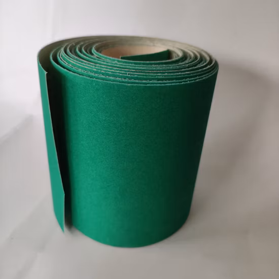 Colorful Sand Paper Roll Green Aluminum Oxide White Paper